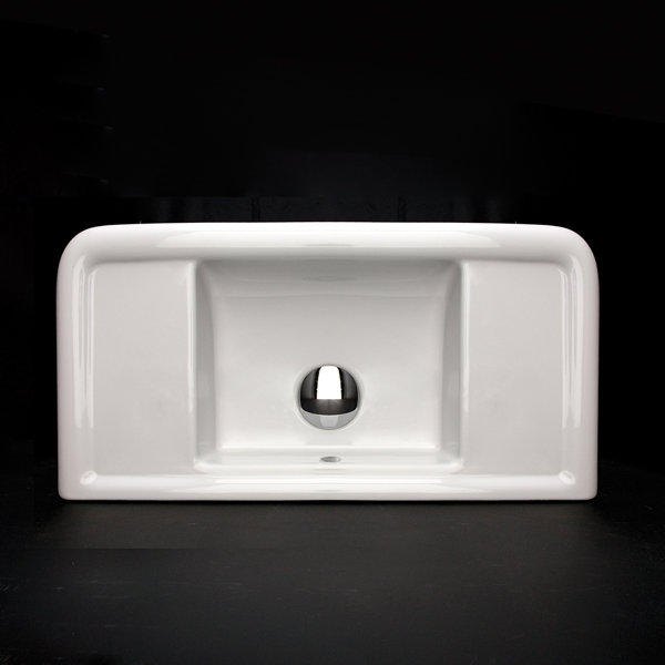 LACAVA Ovale 11'' Porcelain Rectangular Bathroom Sink with Overflow Wayfair